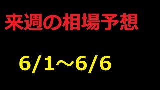 【FX】来週の6月1日～6月6日相場展望 （ドル円、ユーロドル、ユーロ円、ポンドドル、ポンド円)
