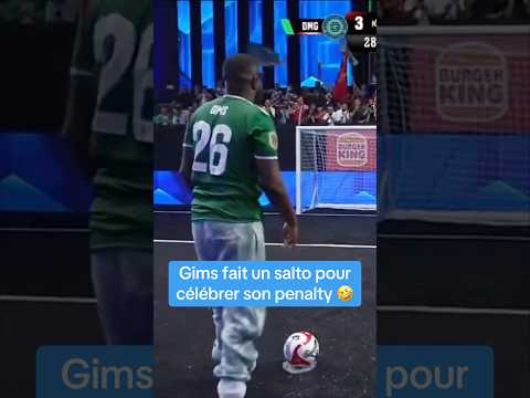 Gims fait un salto pour célébrer son penalty en Kingsleague 🤣