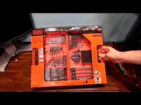 UNBOXING BLACK AND DECKER DRILL BITS