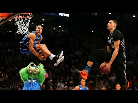 Zach LaVine vs Aaron Gordon Final Round - Slam Dunk contest 2016 - HD