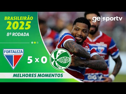Gols e lances de Fortaleza x Juventude-RS