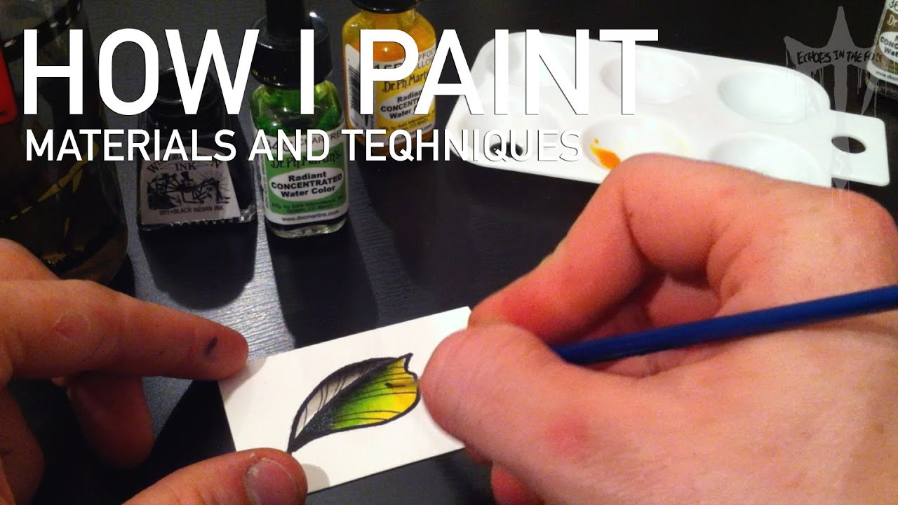 Tattoo Flash Painting Watercolour Illustration : How I Paint Tutorial