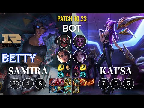 RNG Betty Samira vs Kai'Sa Bot - KR Patch 10.23