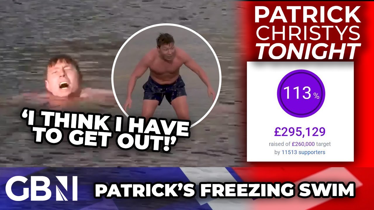 WATCH: Patrick Christys braces FREEZING plunge after viewers donate £295k to aid pensioners at RISK