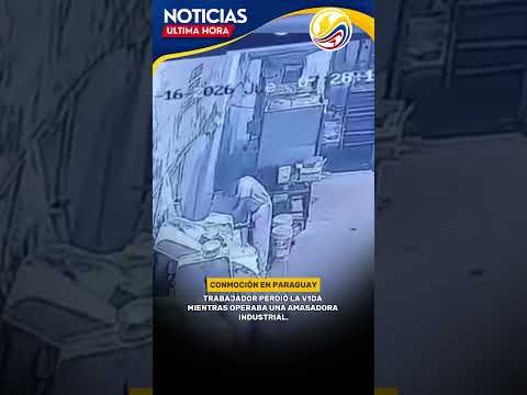 Un panadero perd1ó la v1da tras un accident3 con una máquina industrial.