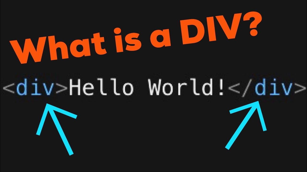 What is a DIV | HTML Basics #1