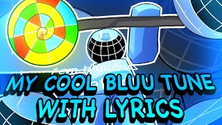 Cover art for bluudud with lyrics (the 1st because yes)