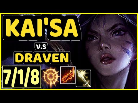 TITAN (KAI'SA) vs DRAVEN - 7/1/8 KDA BOTTOM ADC CHALLENGER GAMEPLAY - BR