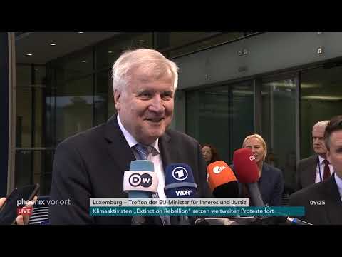Flüchtlingspolitik: Horst Seehofer zum Treffen der EU-Minister für Inneres und Justiz am 08.10.19
