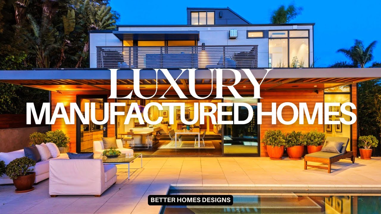 STYLISH! LUXURY MANUFACTURED HOMES DESIGN IDEAS | MODERN HIGH-END ARCHITECTURE PREFAB MODULAR HOUSE