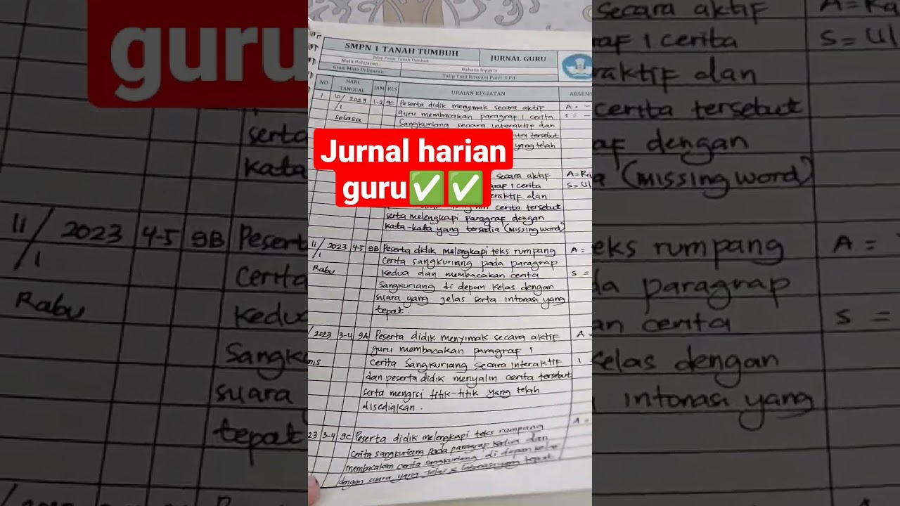 Jurnal Harian Guru