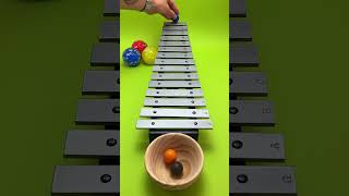 🎵🟣🥁 Ball drop, perfect pitch!#xylophoneplay