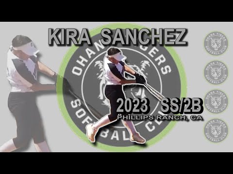 2023 Kira Sanchez Shortstop and Second Base/UT Softball Skills Video - Ohana Tigers Estrada/Todoroki