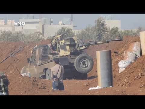 استهداف حاجز أبو كاسر على أطراف خربة غزالة برشاش 23 من قبل فرقة الحسم في ريف درعا ضمن معركة صد البغاة