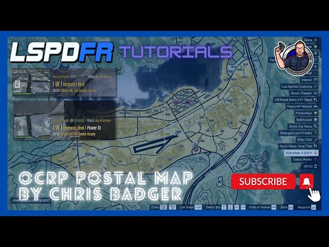 LSPDFR Tutorial Install and Showcase OCRP Postal Code MAP Converted for SP. #lspdfr #gta5 #gta