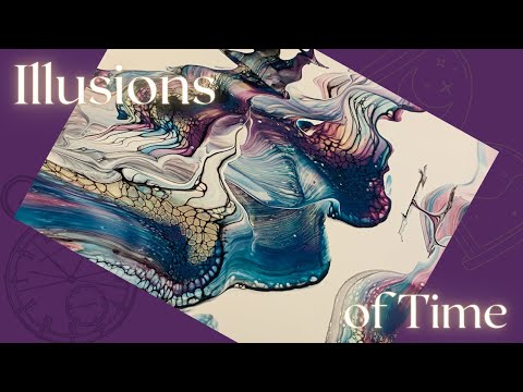 #224 Illusions of Time Palette Knife Swipes | Acrylic Pour Painting | Abstract | Fluid Painting
