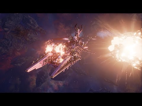 Chaos (Slaanesh Fleet) vs Chaos! Rank 72 - Battlefleet Gothic Armada