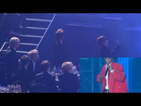 170119 BTS REACTION TO SILENTO @ SEOUL MUSIC AWARDS