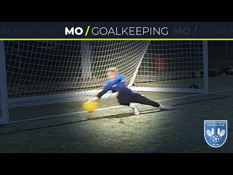 Young goalkeeper superb triple save