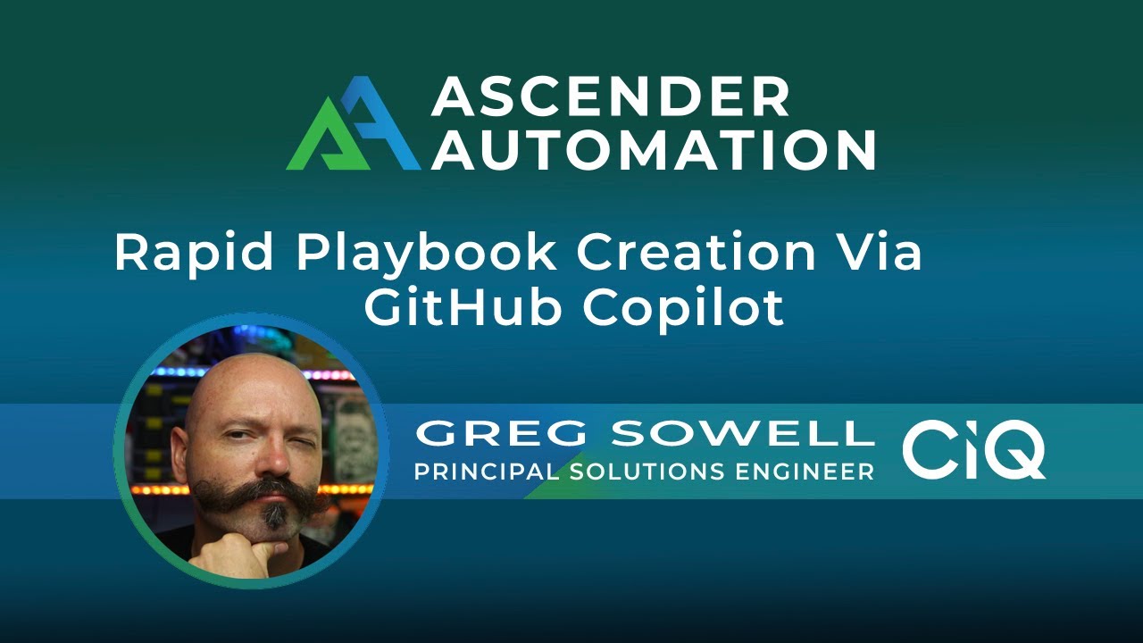 Building Playbooks Quickly With Github Copilot