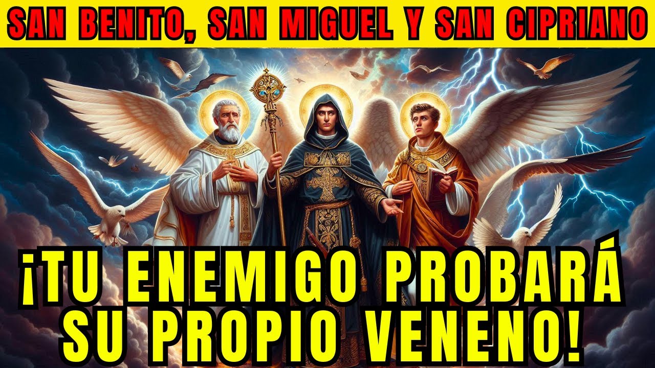 🔴SAN BENITO, SAN MIGUEL Y SAN CIPRIANO, LA MÁS FUERTE PARA VOLTEAR MAGIAS Y DERROTAR ENEMIGOS🙏