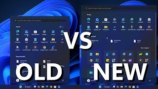Windows 11 OLD vs NEW Start Menu | Features and Impressions