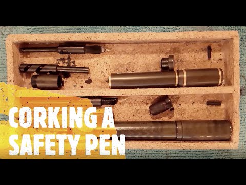 Corking a Waterman's Safety fountain pen