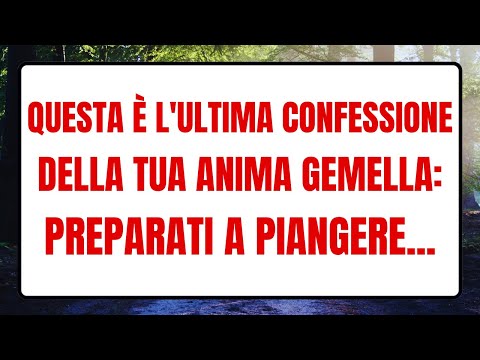 💖Questa è l'ultima confessione della tua anima gemella! preparati a piangere...😢 #messaggio #angeli
