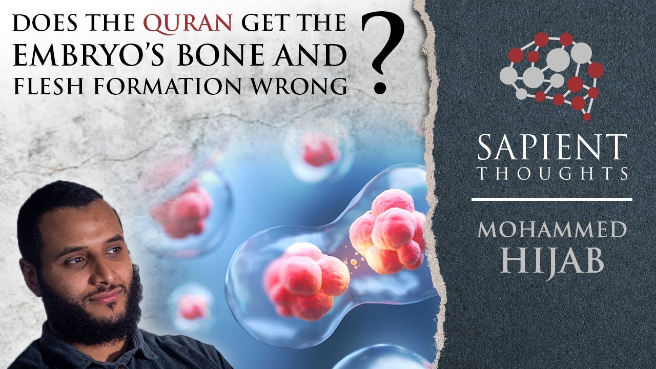 Sapient Thoughts #26: Does the Quran get the embryo's bone & flesh formation wrong? | Mohammed Hijab