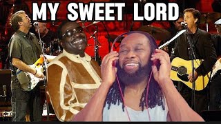 An incredible show! Billy Preston,Ringo Starr,Paul McCartney,Jeff Lynne - My sweet lord - REACTION