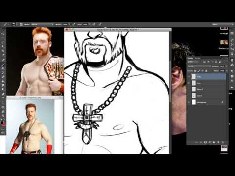 Watch me draw Sheamus
