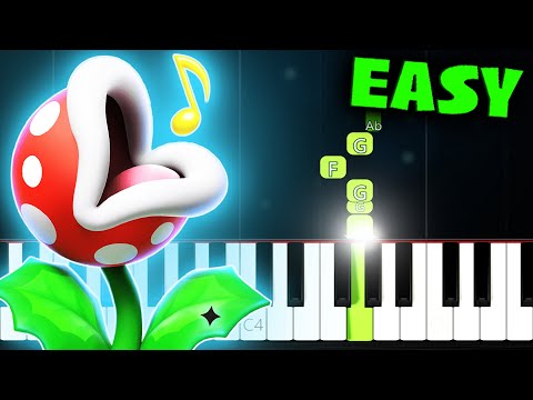 Piranha Plants on Parade (Super Mario Wonder) - EASY Piano Tutorial