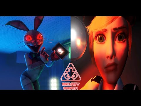 All Vanessa / Vanny Scenes & Endings FNAF Security Breach  (Five Nights at Freddy's Security Breach)