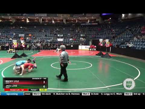 Brody Lyle vs Jace Love 2021 GS State D4 140 Champ Rd 2
