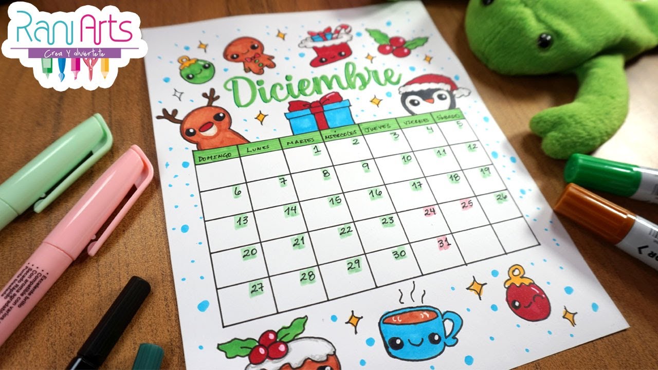 CALENDARIO DICIEMBRE - DIY - (Bullet journal, organización) - DECEMBER CALENDAR