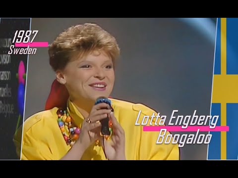 eurovision 1987 Sweden 🇸🇪 Lotta Engberg - Boogaloo ᴴᴰ