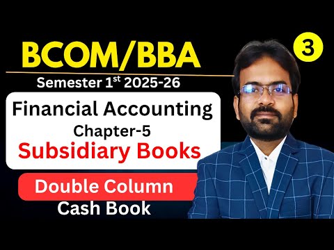 Financial Accounting Syllabus 2025 26 BCom 1st Year Semester 1st CWG for BCOM