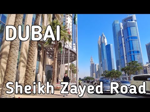 Dubai 2023 Sheikh Zayed Road | Dubai Walking Tour 4K