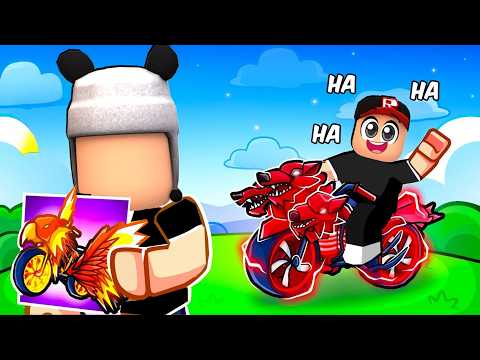 Roblox Bike Obby’de NOOB gibi davranıp sonra UÇAN KANATLI BİSİKLET Aldım...