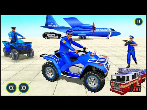 US Police ATV Quad Bike Transport Truck Simulator E1 - Android Gameplay
