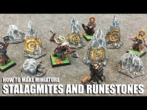 How to Make Miniature Stalagmites and Runestones