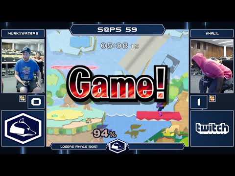 S@PS 59 Melee Singles - MurkyWaters (Blue Fox/Falco) vs Khalil (Fox) - Losers Finals