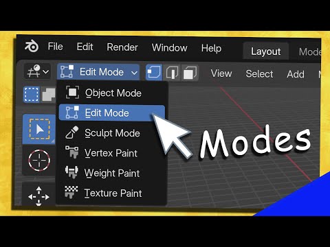 Modes in Blender (Object Mode, Edit Mode & More) Tutorial