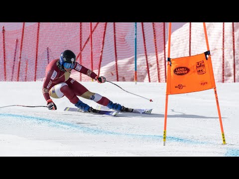 Ania Caill alpine skier of Romania training downhill skiing in Zermatt interview @skiracingcoach