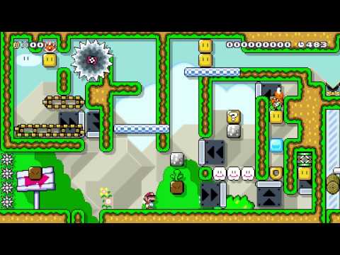 Single screen puzzle & solution (Super Mario Maker)