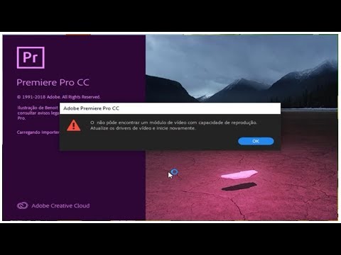 Como Resolver Erro Adobe Premiere não pode encontrar  um módulo de vídeo