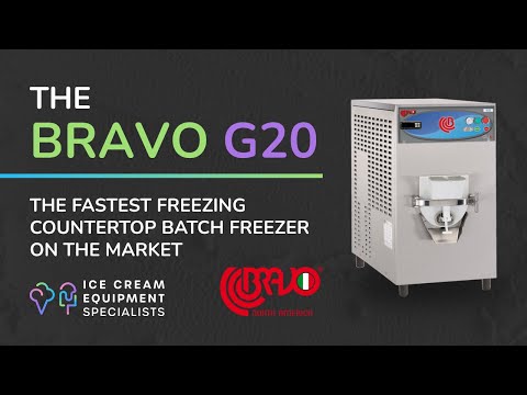 The Bravo G20. The Fastest Freezing Countertop Batch Freezer on the Market