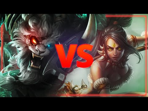 RANK 1 RENGAR VS NIDALEE IN THE JUNGLE!