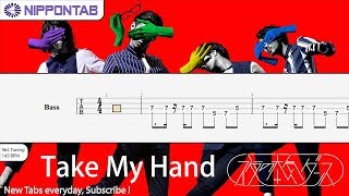【Bass TAB】 Take My Hand 〚夜の本気ダンス 〛Yoru no Honki Dance ベース tutorial &amp; tab 譜