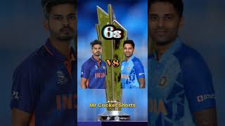 Suryakumar yadav vs Shreyas Iyer T20 😍😈 #cricket #shorts